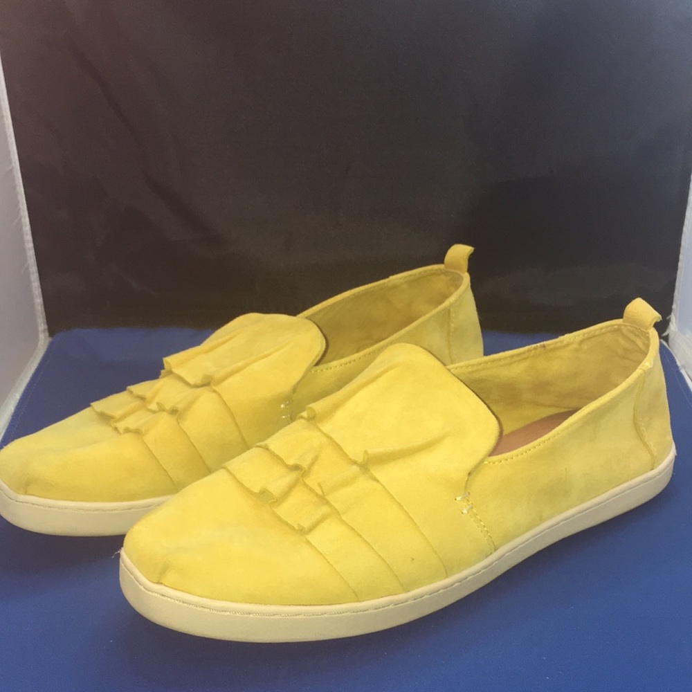 Toms Alpargata suede ruffle 10w shoes